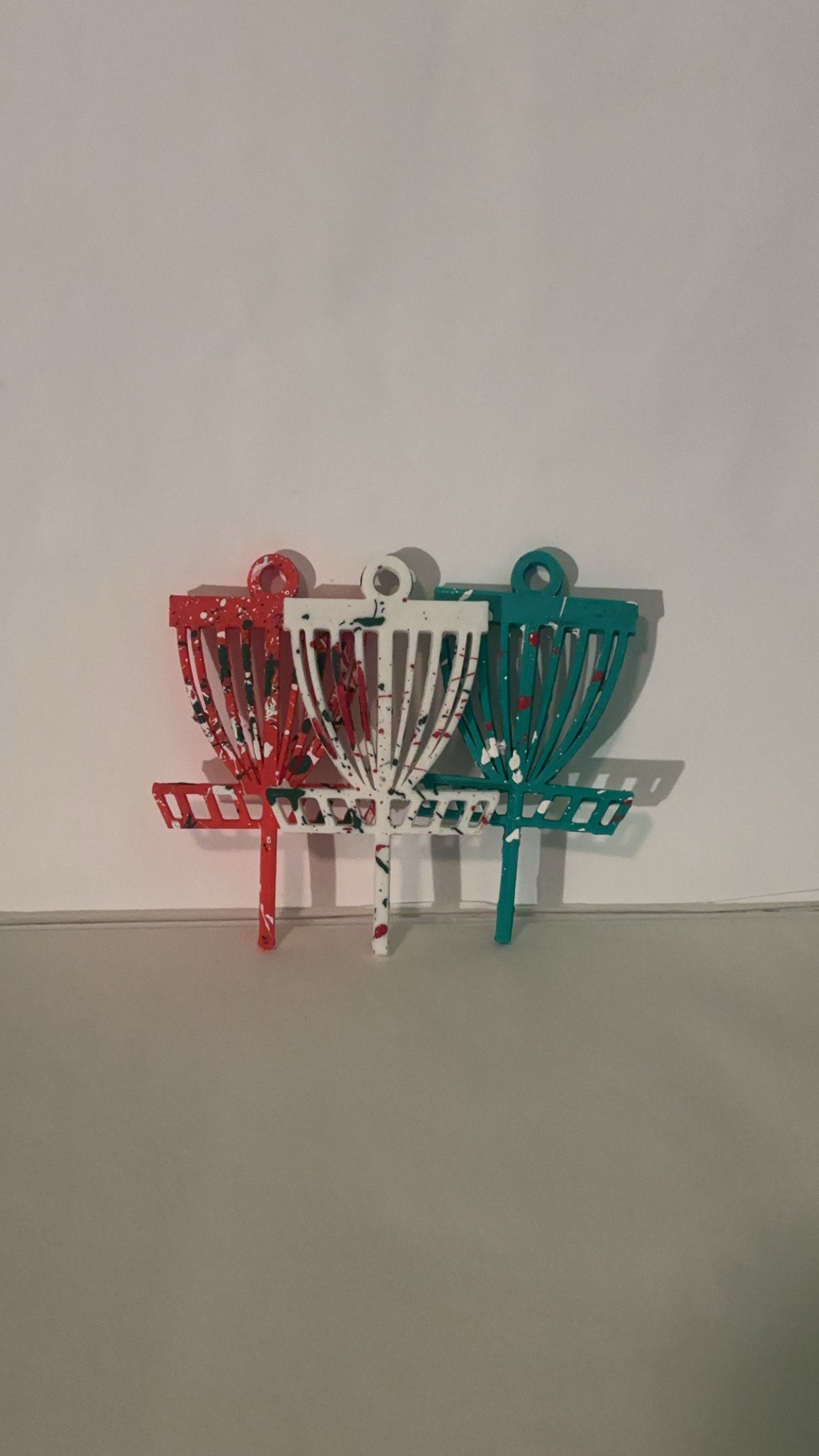 Disc Golf Basket Christmas Ornament