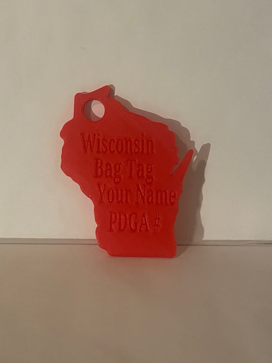 Customizable State Bag Tag