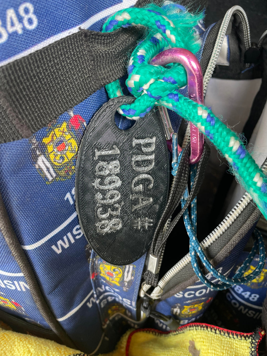 Customizable PDGA# Bag Tag