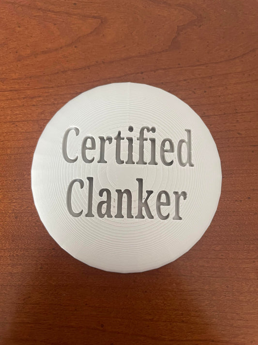 Certified Clanker Disc Golf Mini