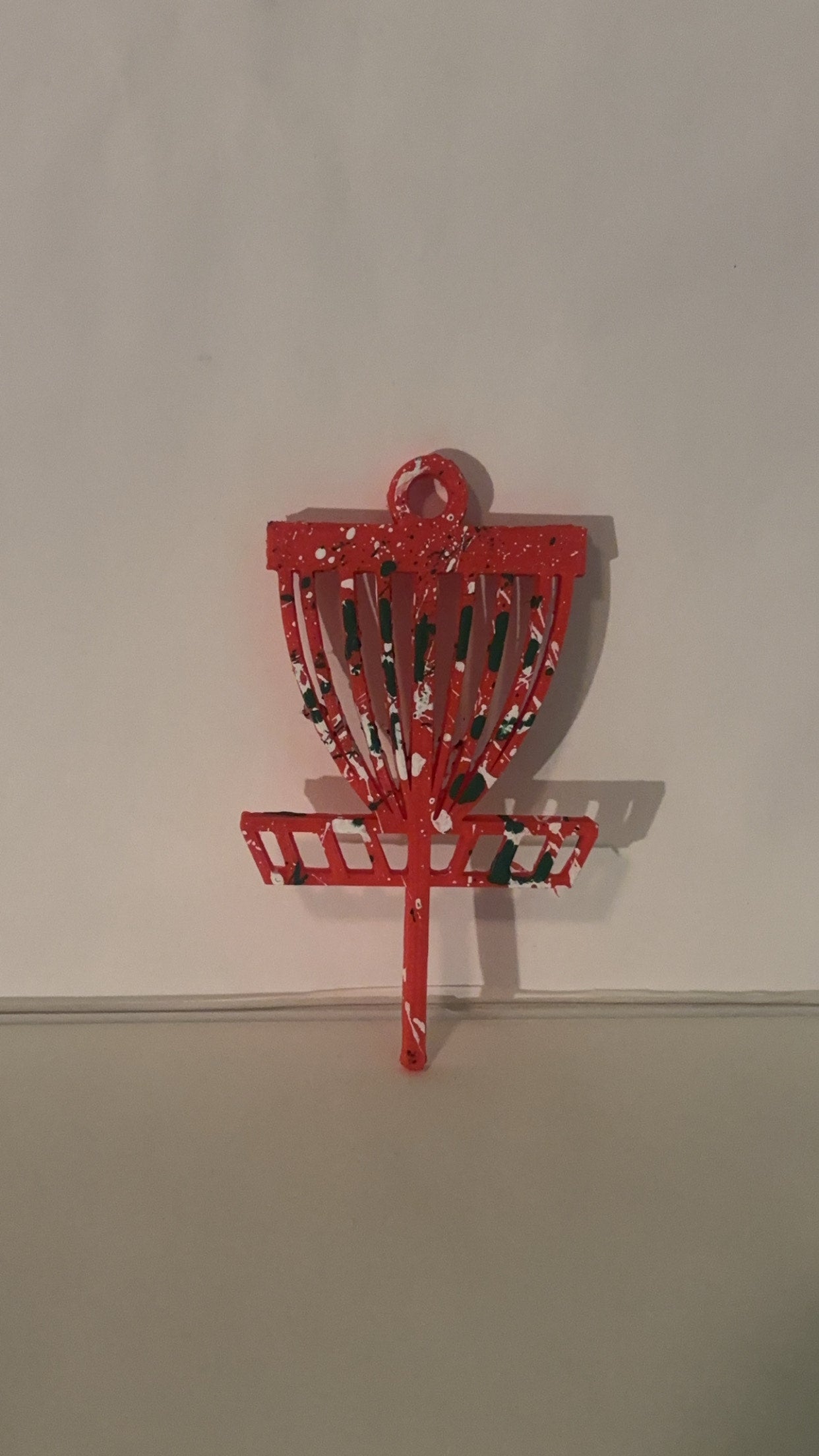 Disc Golf Basket Christmas Ornament