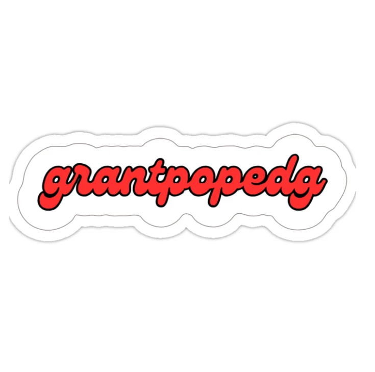 grantpopedg Sticker