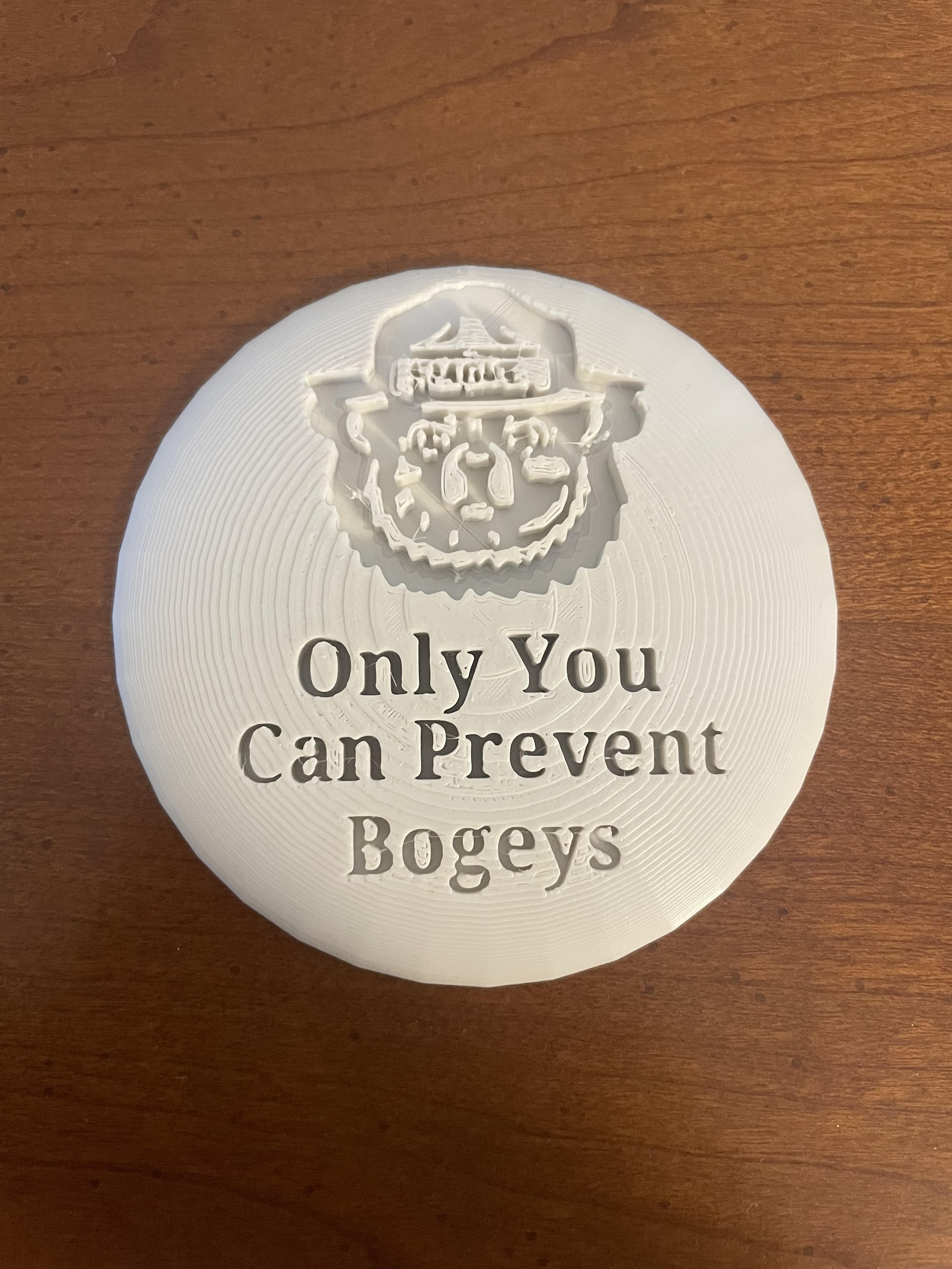 Only You Can Prevent Bogeys Disc Golf Mini