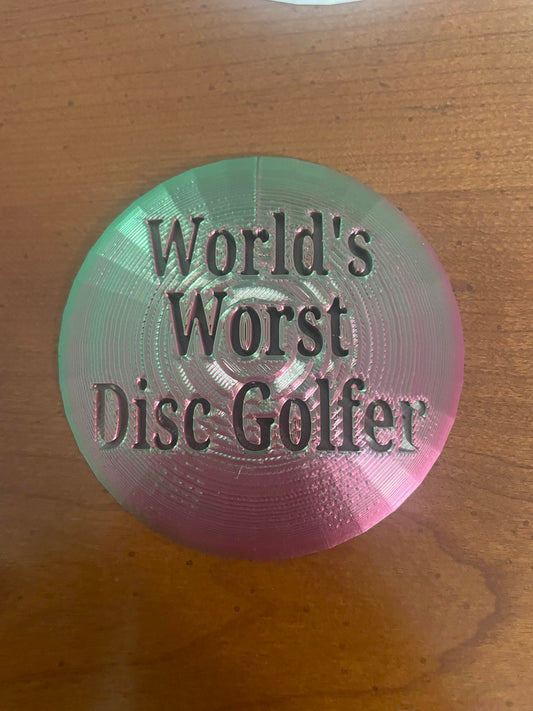 World's Worst Disc Golfer Disc Golf Mini