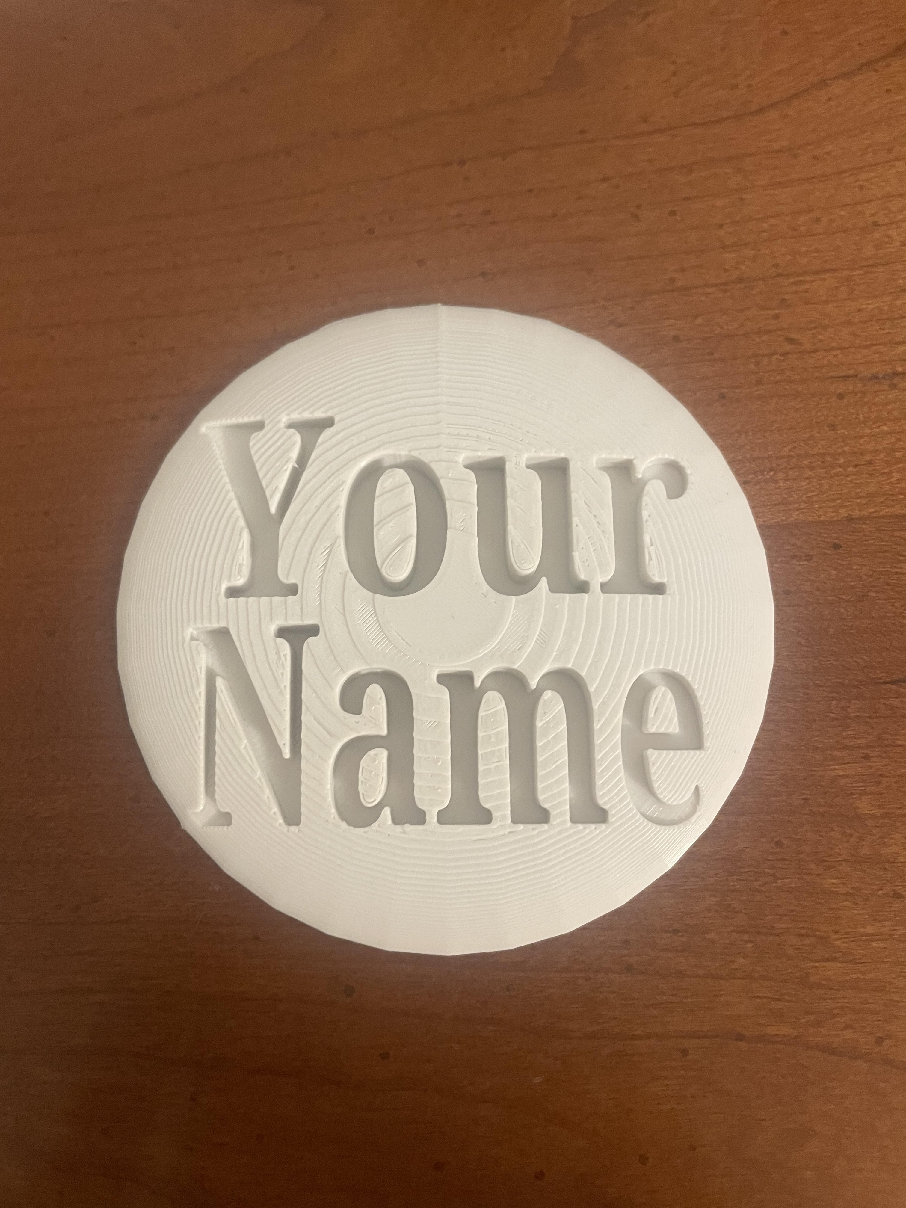 Customizable Disc Golf Mini