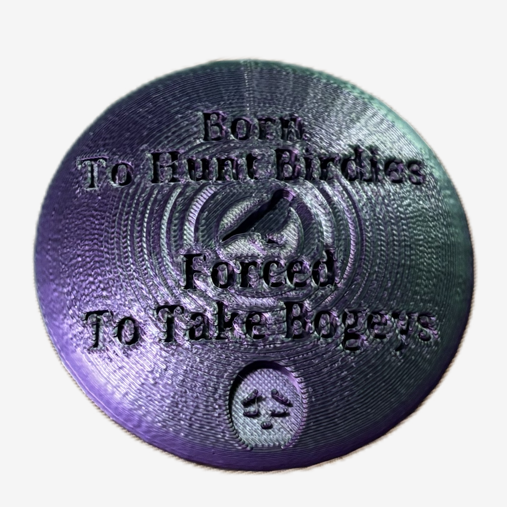 Born To Hunt Birdies Forced To Take Bogeys Disc Golf Mini