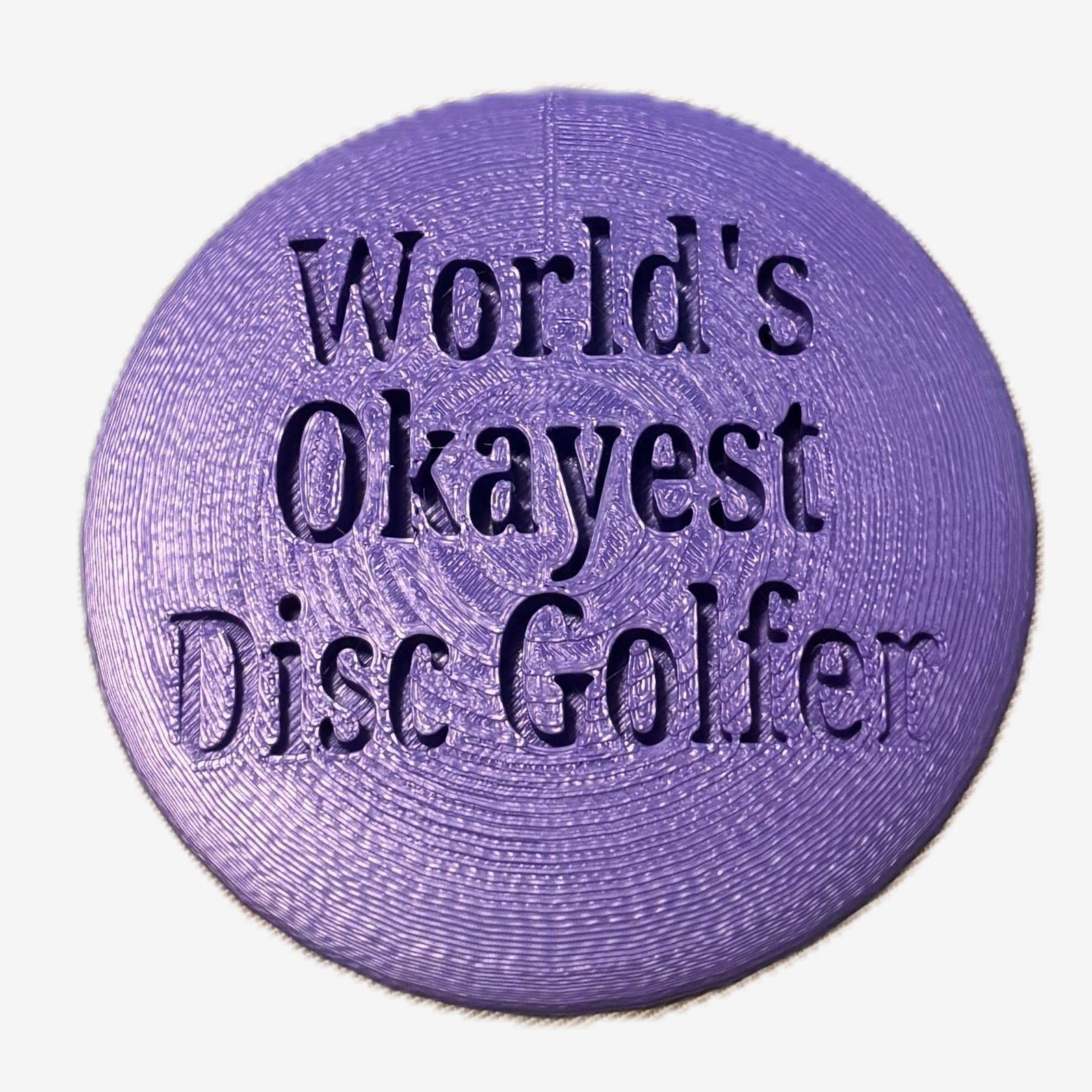 World's Okayest Disc Golfer Disc Golf Mini